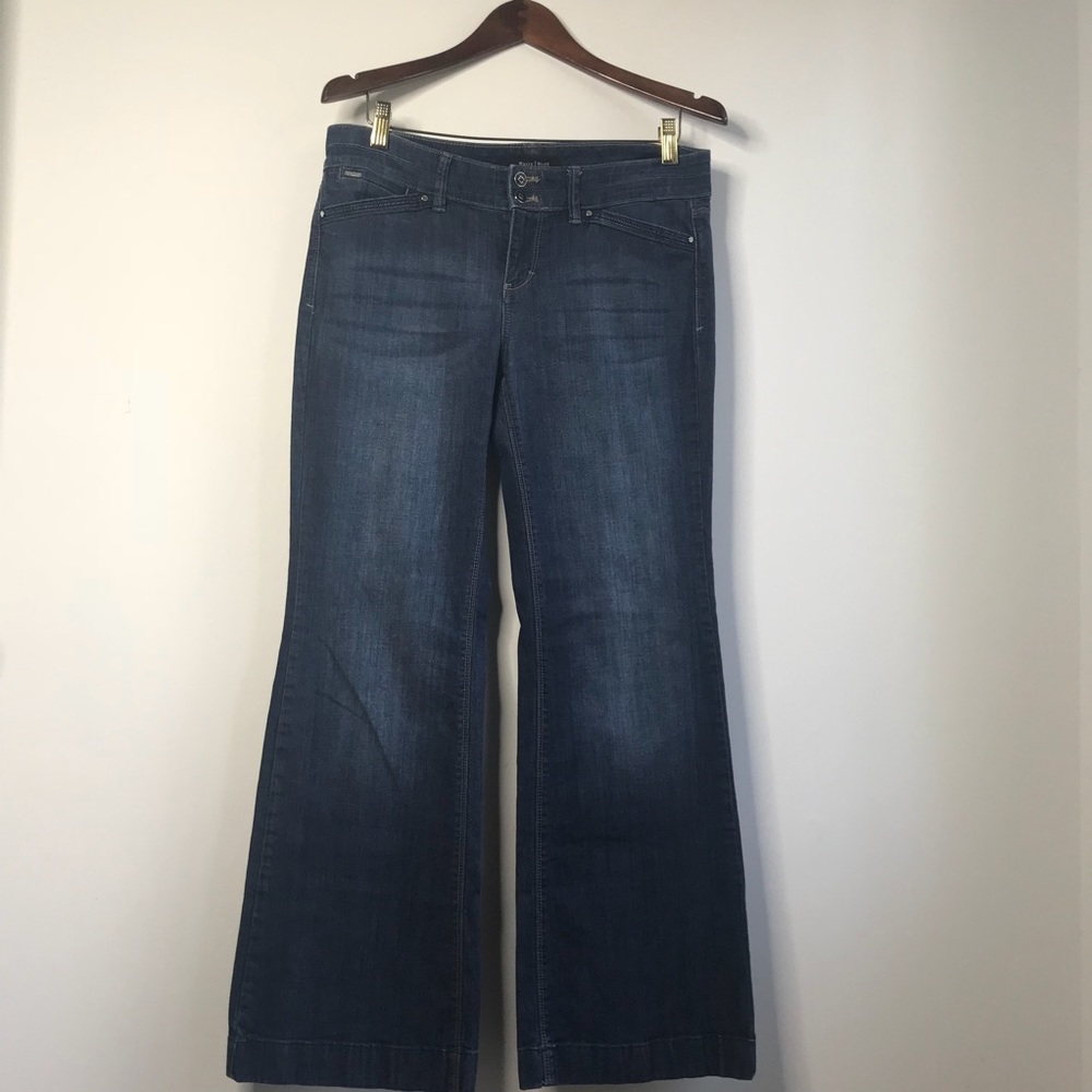 WHBM Blanc Trouser Leg Jeans Size 6 Short
